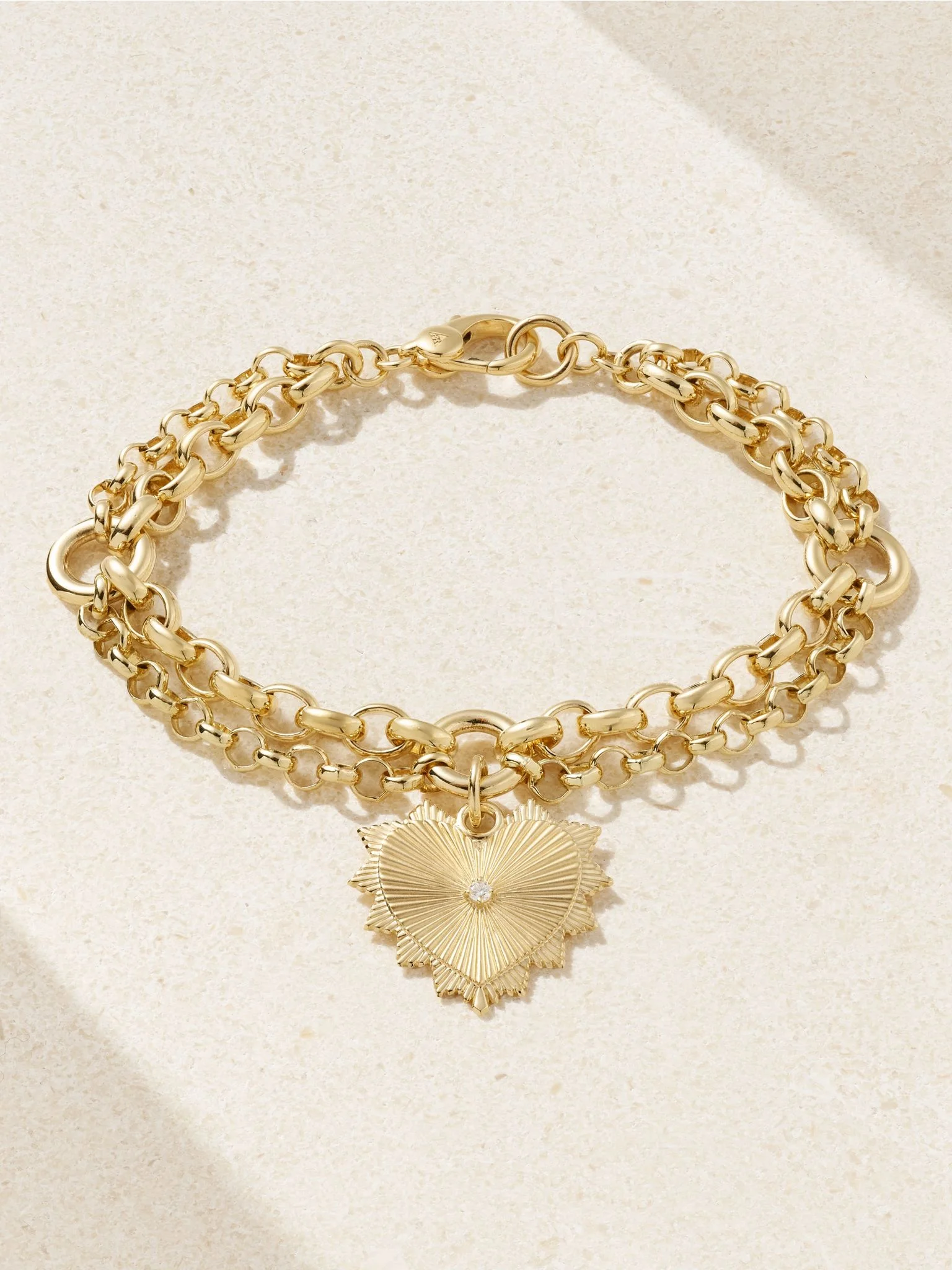 True Love 18-karat gold diamond bracelet Gold - 1