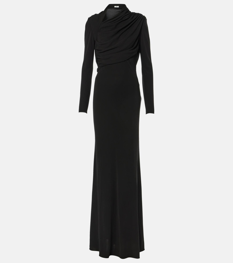 Joy pleated jersey maxi dress - 1