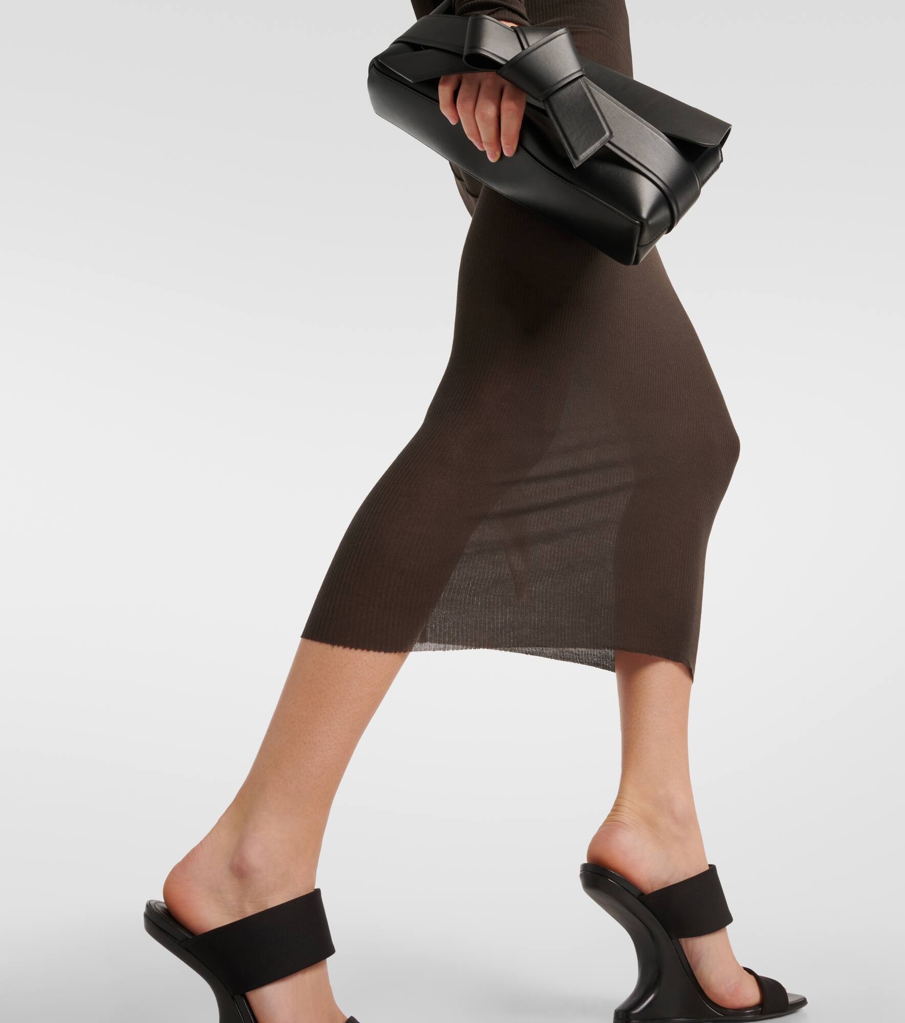 【RICK OWENS】ストレッチジャージー ミディドレス Rick Owens Jersey midi dress | mytheresa | REVERSIBLE