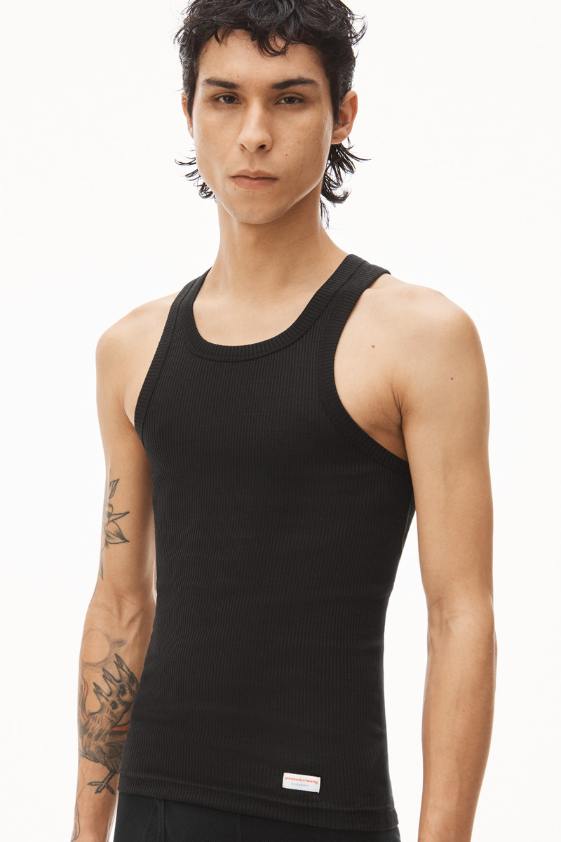 TANK IN RIBBED COTTON 3