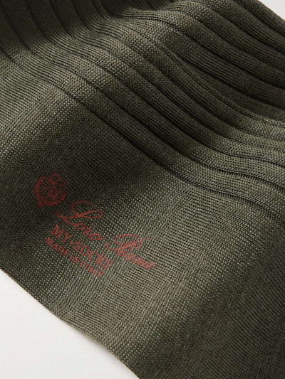 Loro Piana Ribbed Cashmere and Silk-Blend Socks outlook