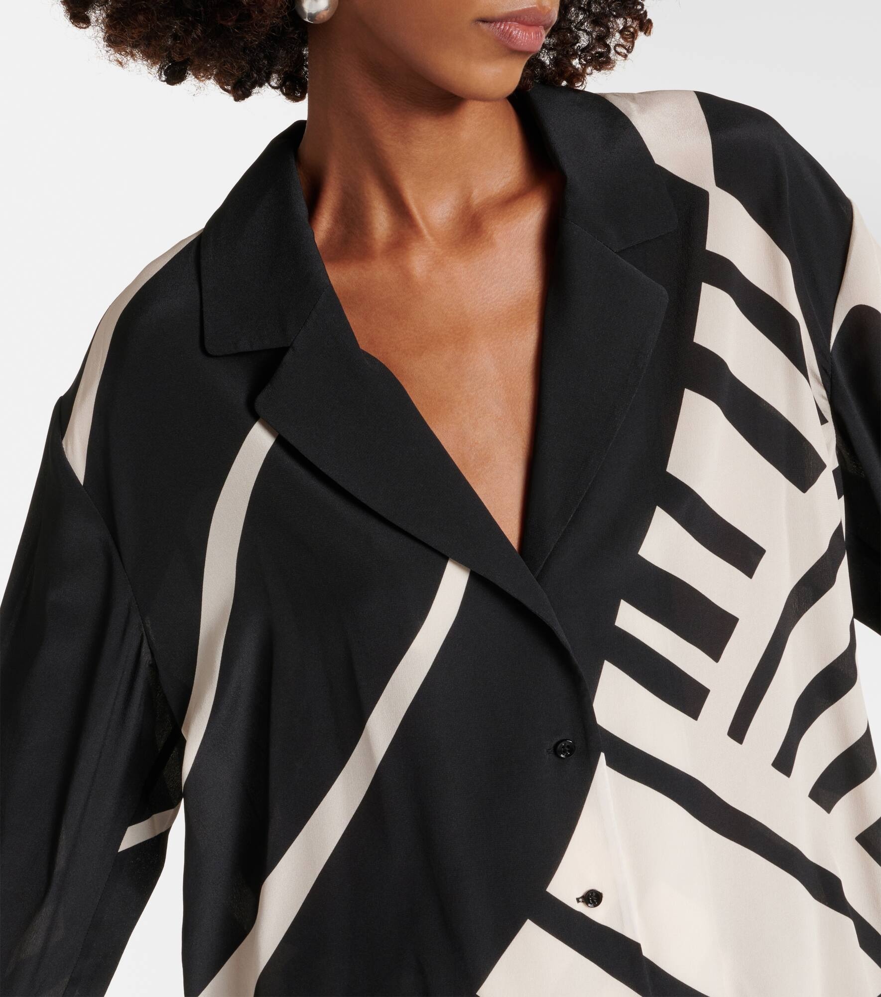 Printed silk shirt - 4