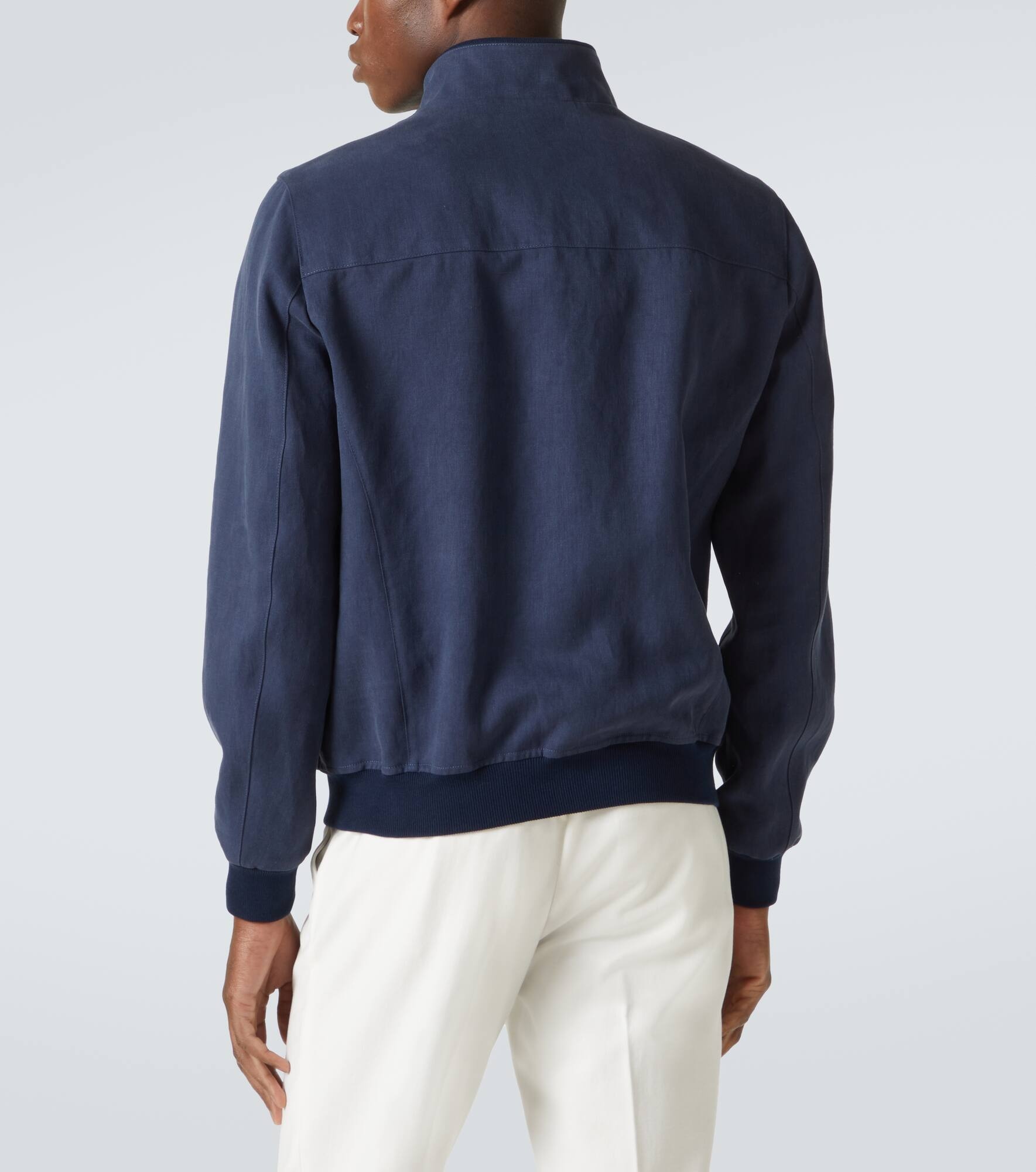 Linen blouson - 4