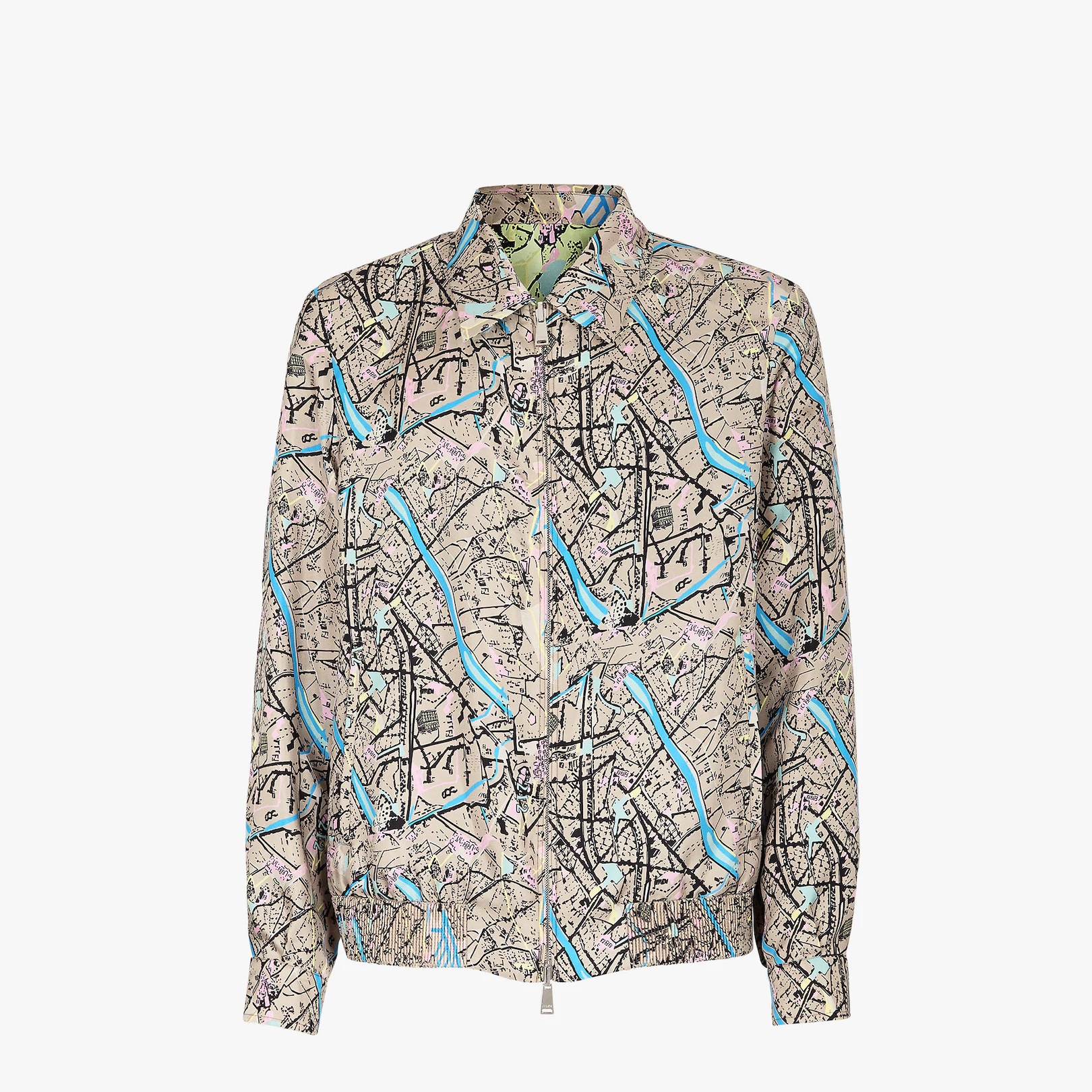 Green silk jacket - 4