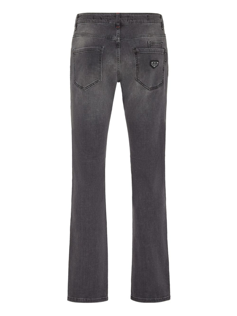 PHILIPP PLEIN Supreme Iconic low-rise straight-leg jeans outlook