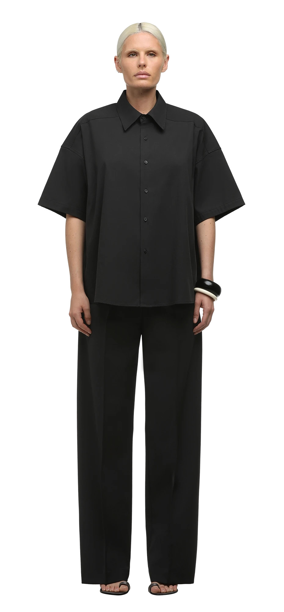 SHORT SLEEVE SHIRT BLACK - 3