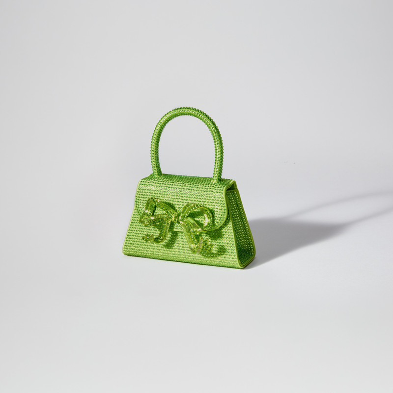 The Bow Micro in Lime Rhinestone 2