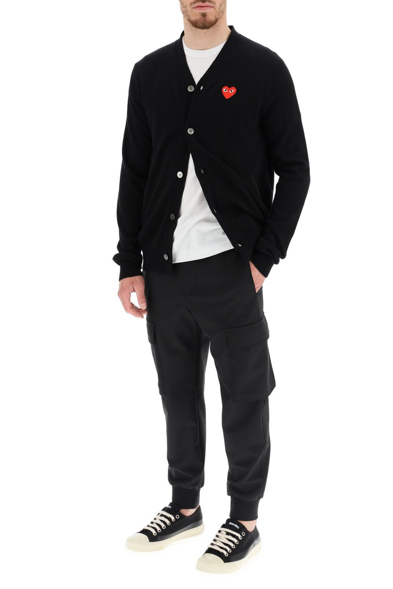 Comme des Garçons PLAY HEART PATCH CARDIGAN COMME DES GARCONS PLAY outlook