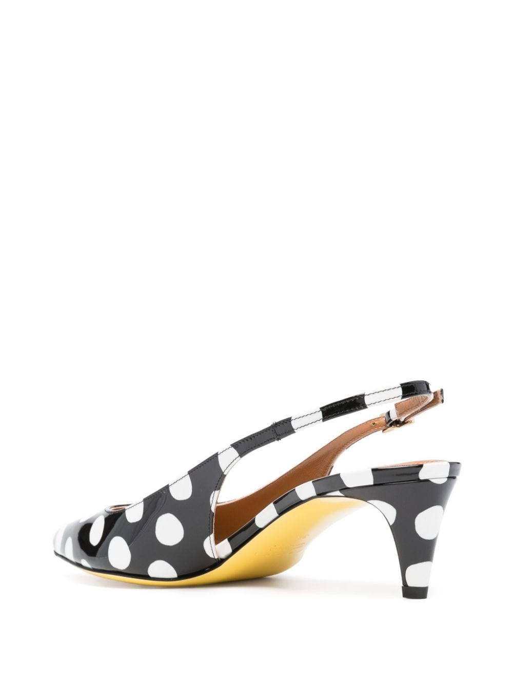 55mm polka dot slingback pumps - 3