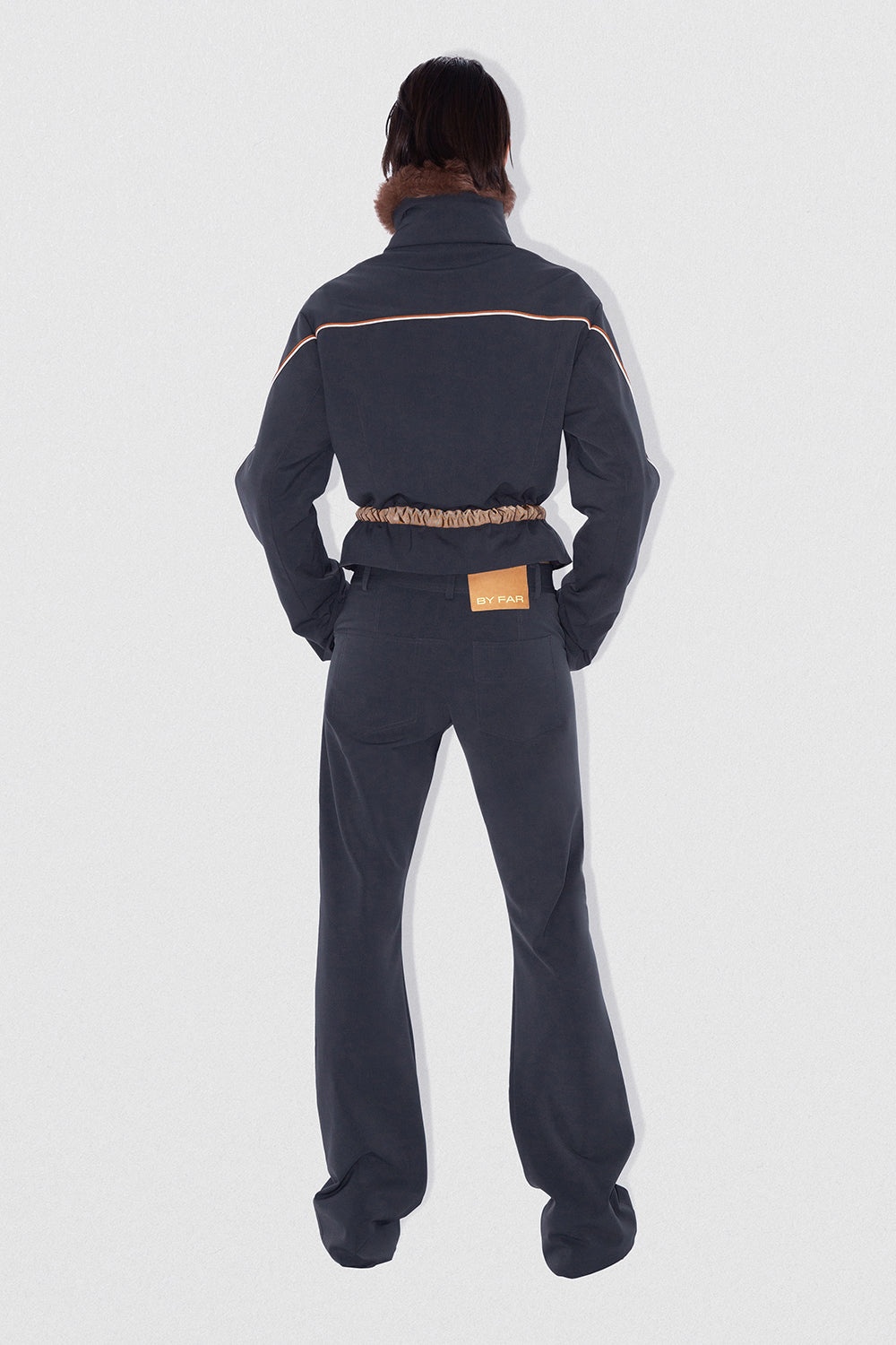 NOLAN TROUSER GUNMETAL STRETCH TECH TWILL - 3