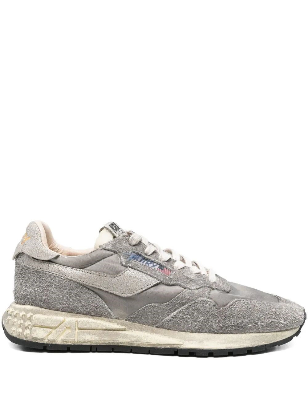 Introducing the 'REELWIND SUPERVINTAGE LOW' Nylon Sneakers by AUTRY, a quintessential piece in the T - 1