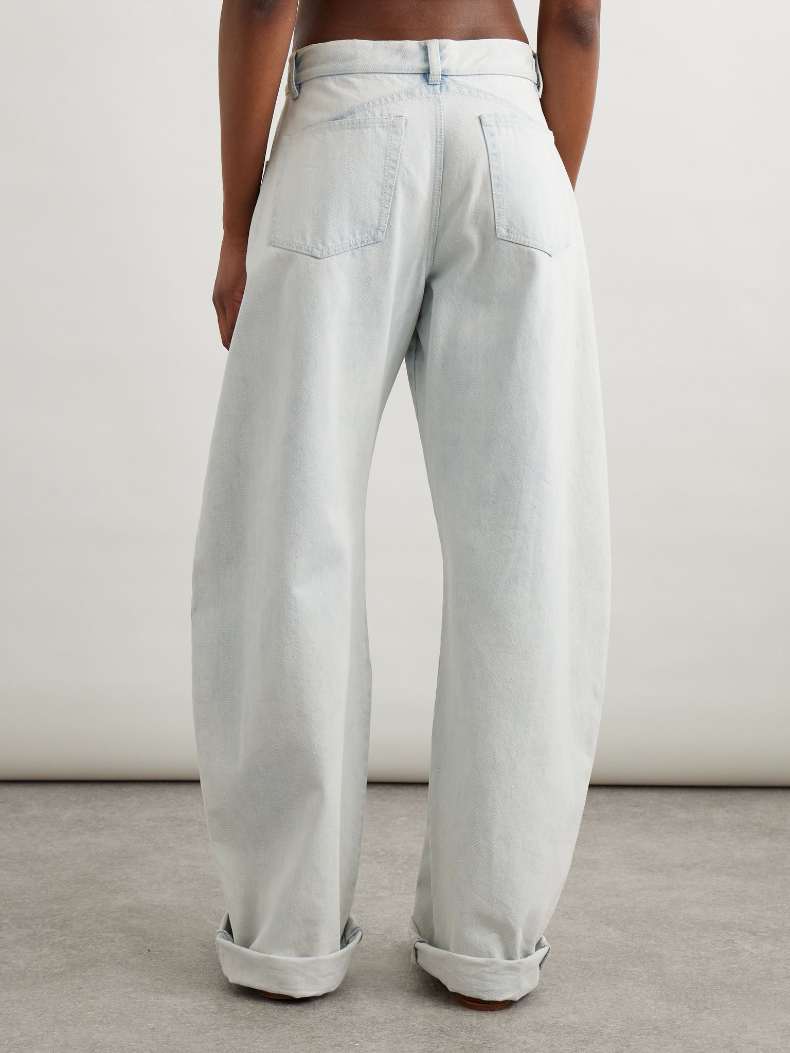 Low-rise barrel-leg jeans Light denim - 4