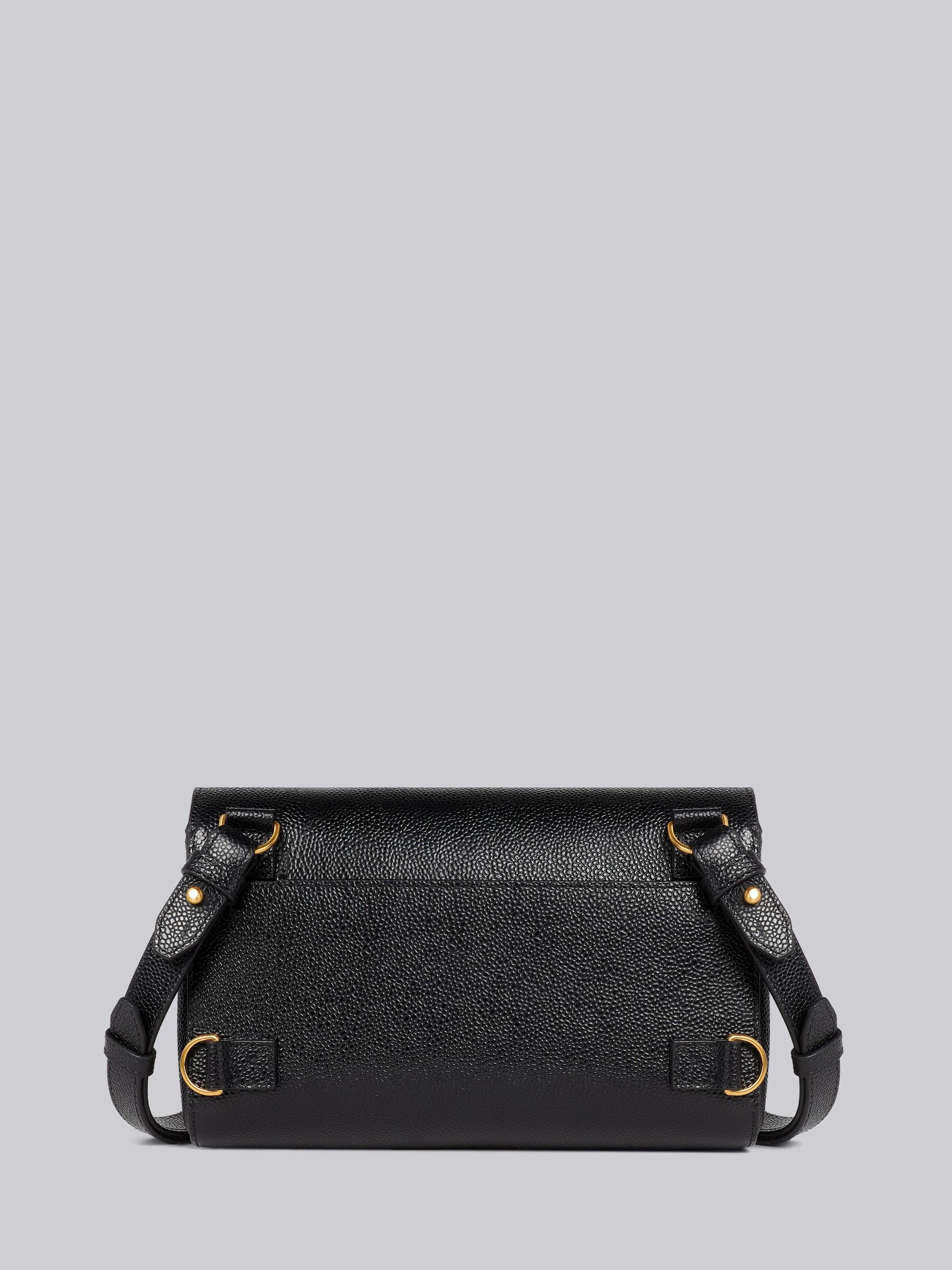 Black Pebble Grain Leather Mr. Thom Belt Bag - 4