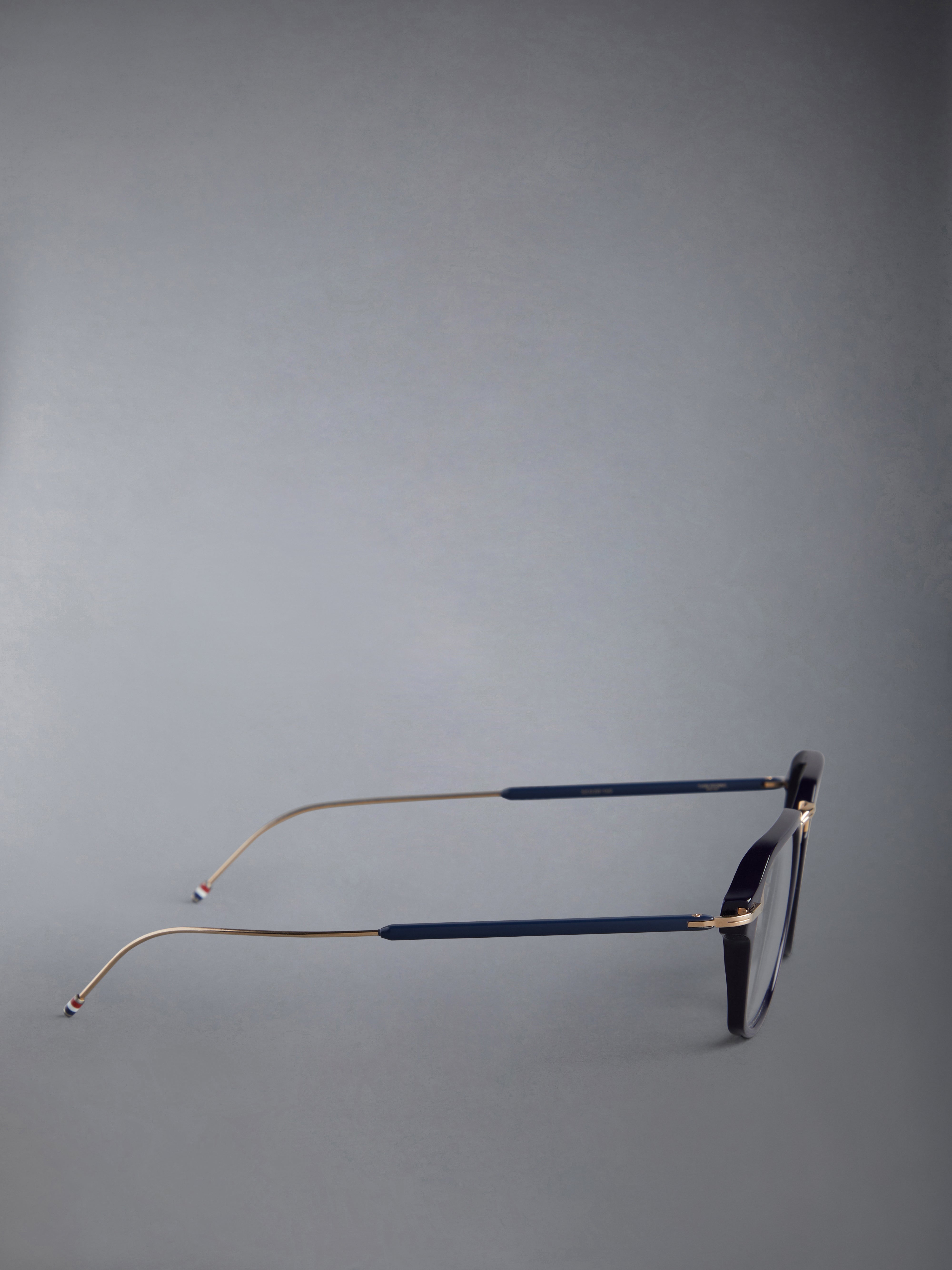 ACETATE AND TITANIUM RECTANGULAR EYEGLASSES - 4