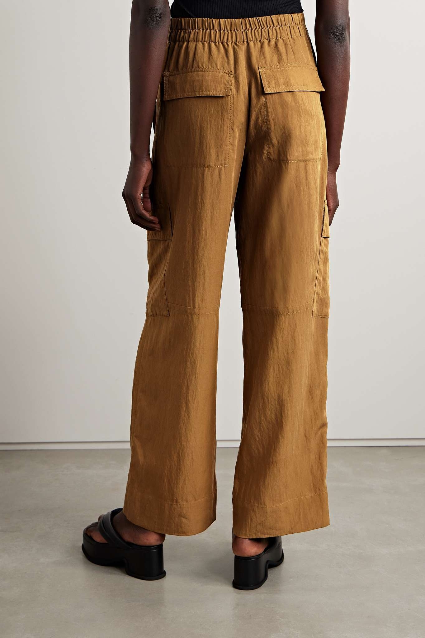 TENCEL Lyocell wide-leg cargo pants - 3