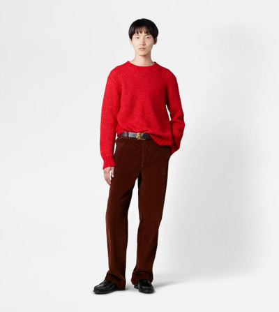 Tod's ROUND NECK JUMPER SILK BLEND - RED outlook