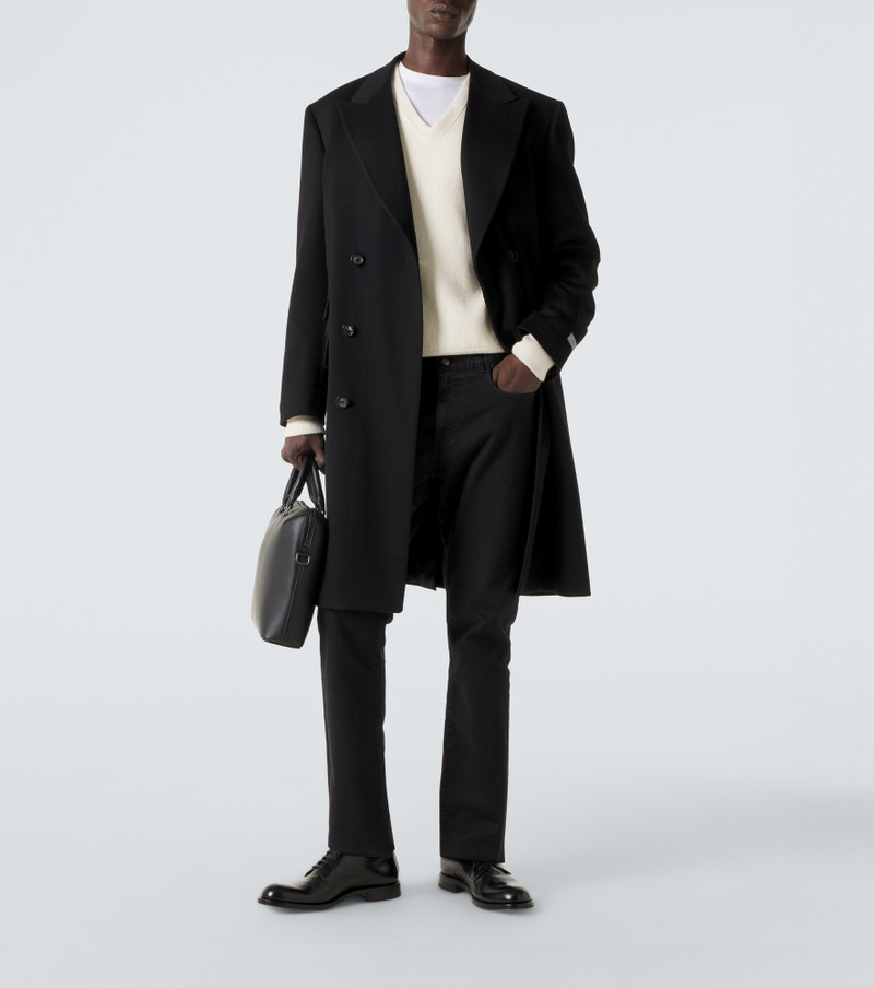 Canali Double-breasted wool and cashmere coat outlook