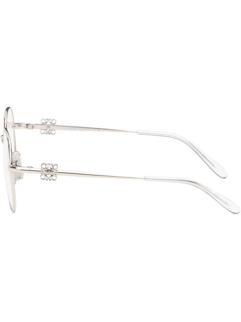 Silver Anagram Aviator Glasses 3