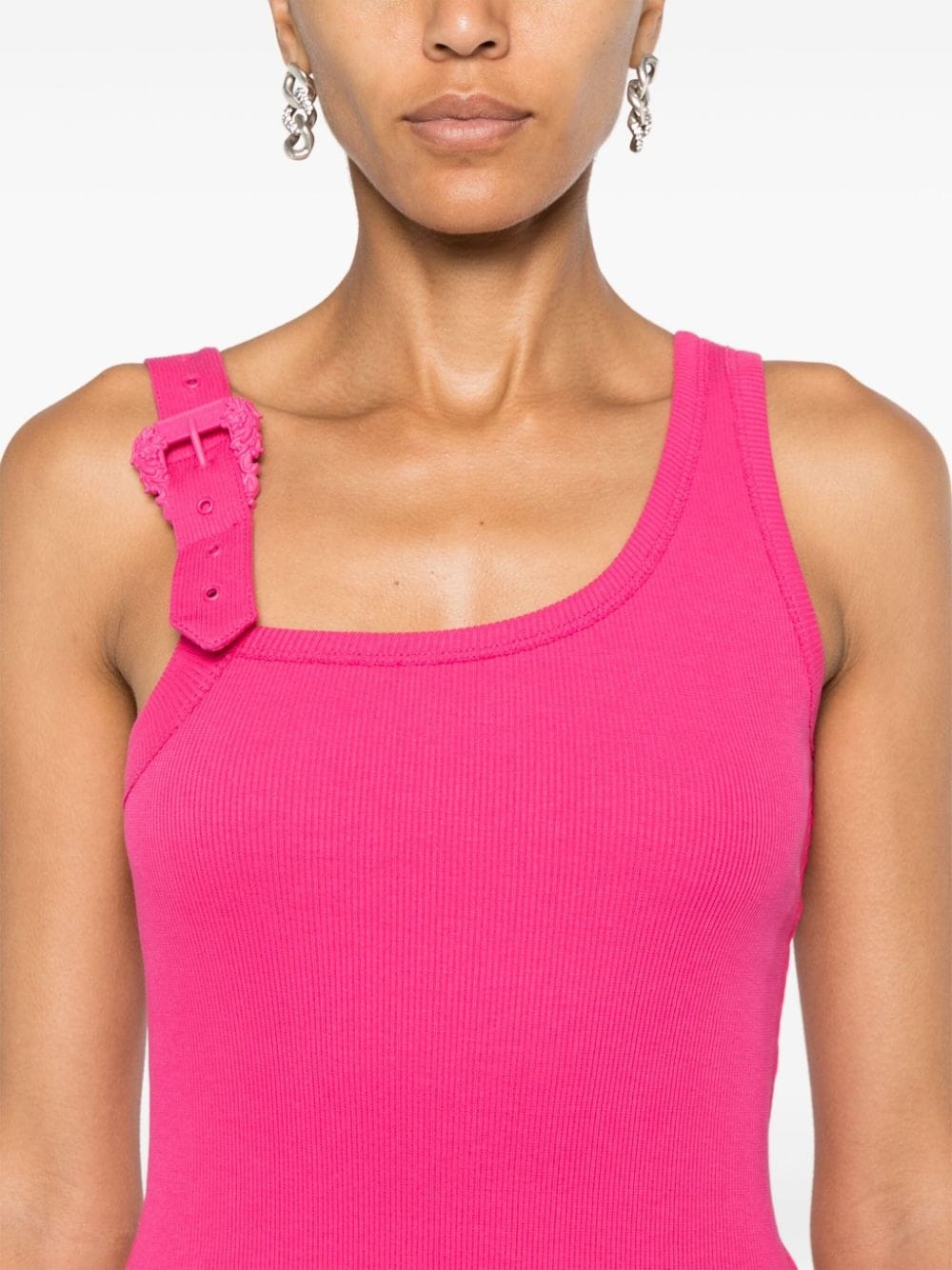 buckle-embellished tank top - 9