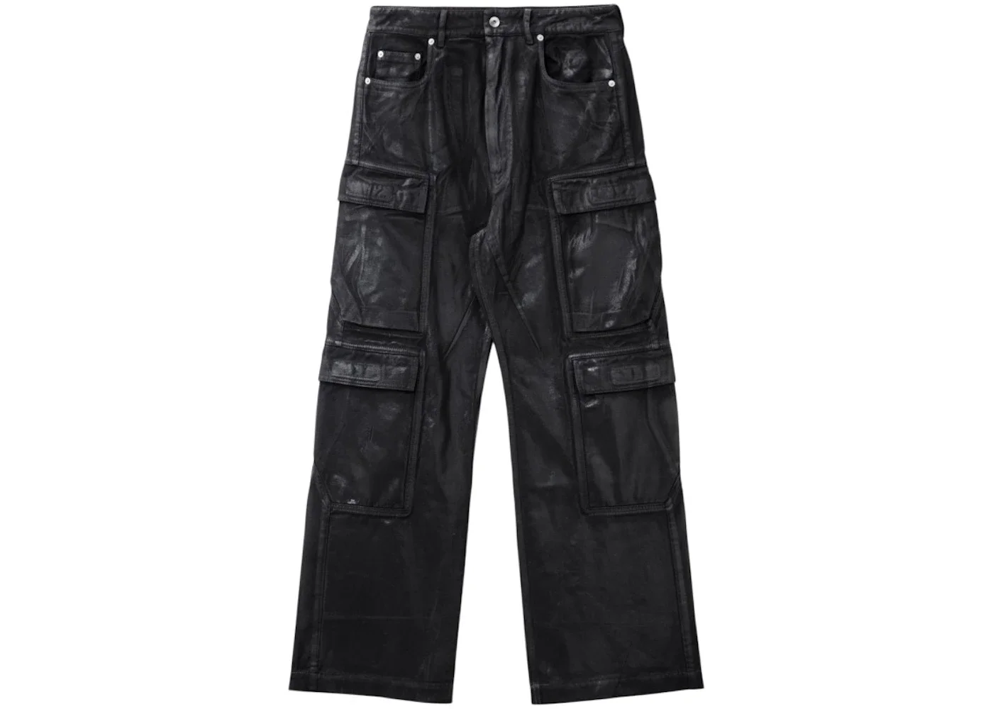 Rick Owens DRKSHDW Double Cargo Jeans Black - 1