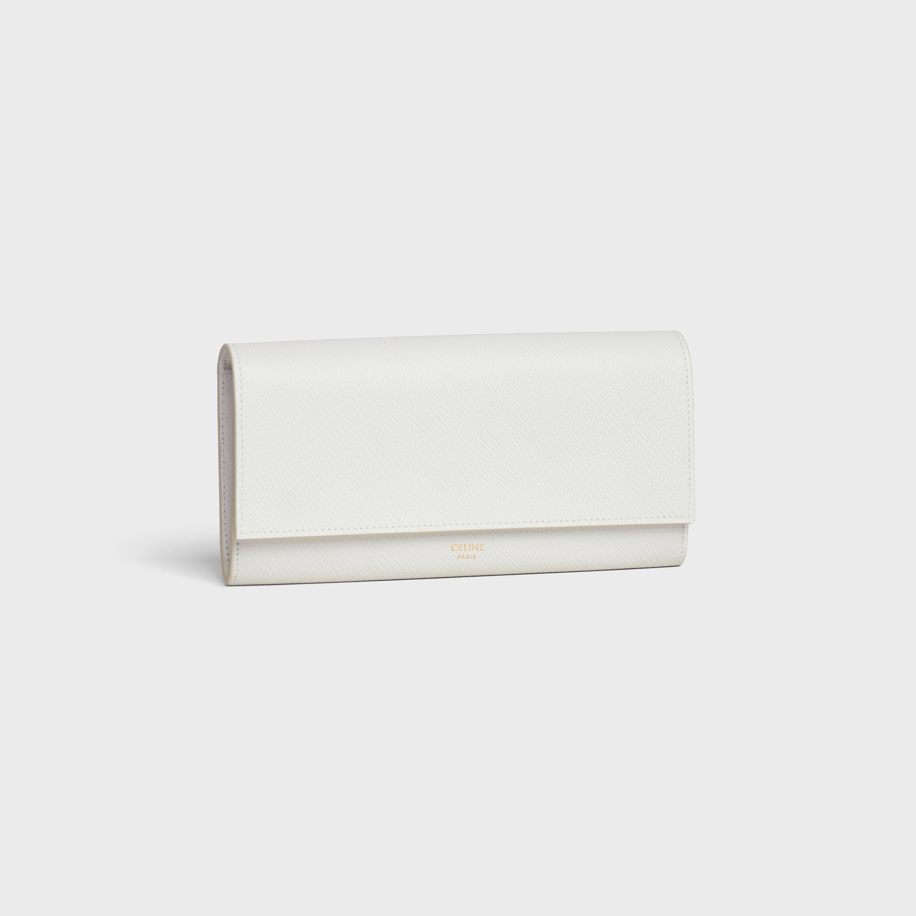 LARGE FLAP WALLET IN GRAINED CALFSKIN - 2