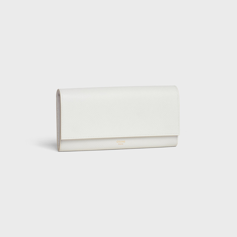 CELINE LARGE FLAP WALLET IN GRAINED CALFSKIN outlook