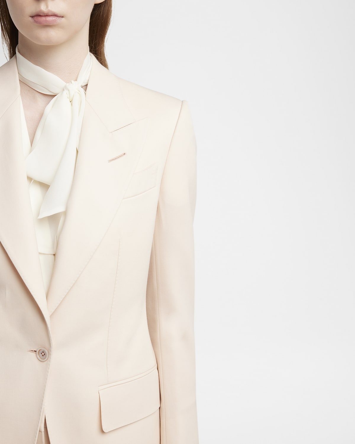 TOM FORD Single-Breasted Wool-Blend Blazer Jacket | REVERSIBLE