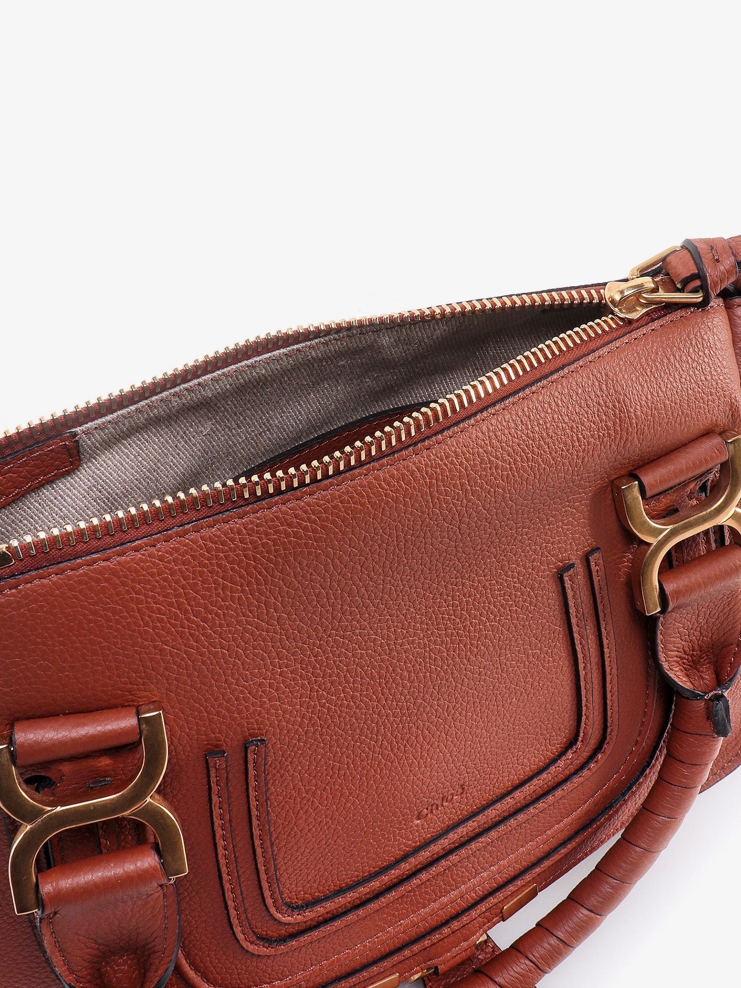 CHLOE' - Chloe' Marcie Small Leather Handbag With Removable Shoulder Strap - 4