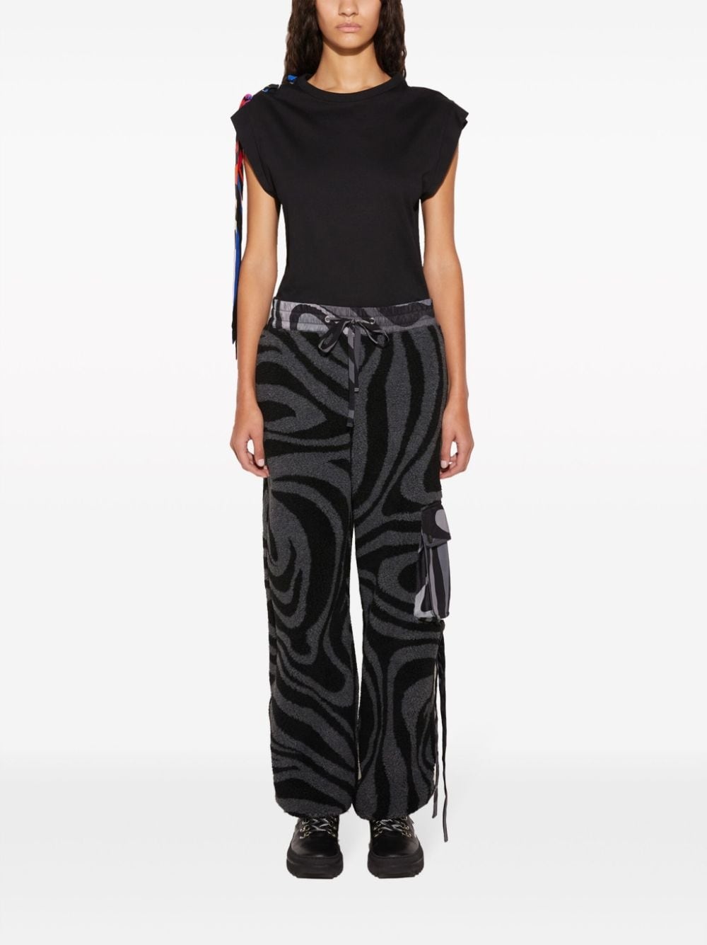 Marmo-print track pants - 2