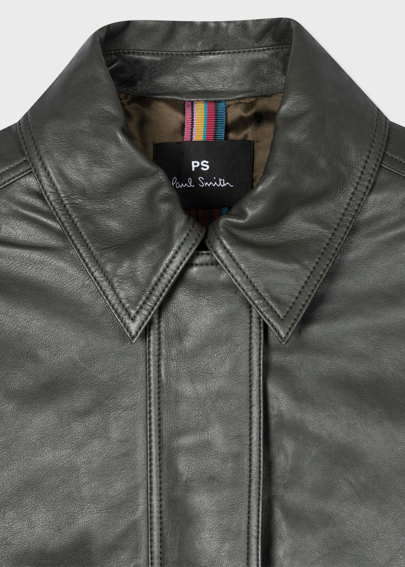 Paul Smith Leather Chore Jacket outlook