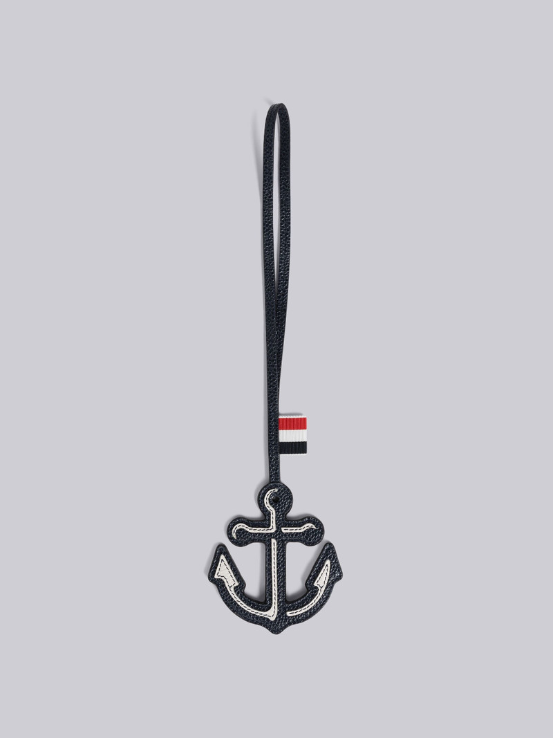 Pebble Grain Leather Anchor Charm 1