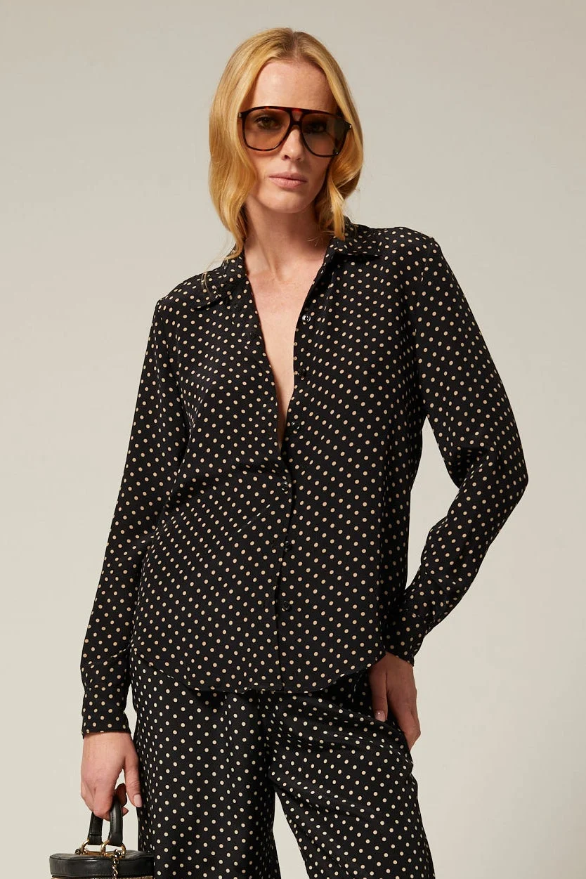SILK FITTED BUTTON DOWN - 1