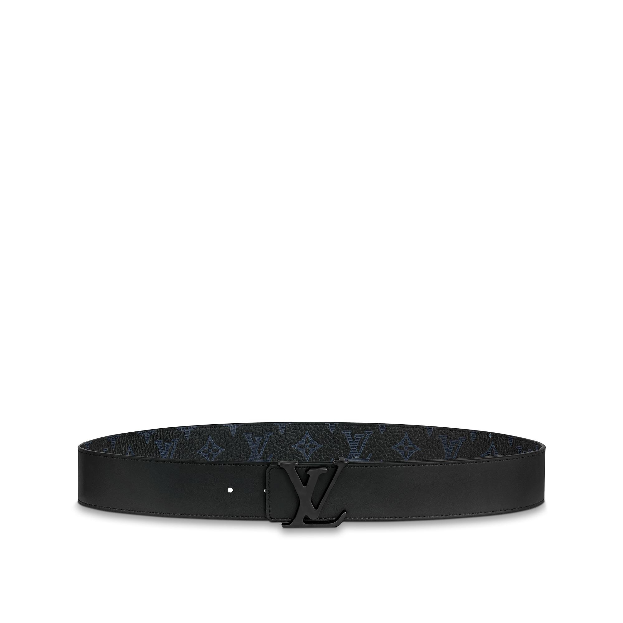 LV Shape Taurillon Shadow 40MM Reversible Belt - 4