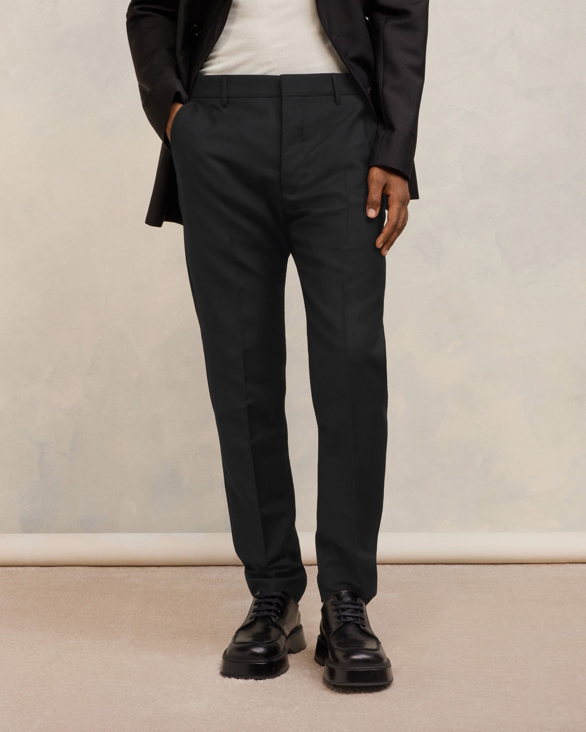 【関税&送料込】Ami Paris Pantalone A Sigaretta In Lana AMI Paris CIGARETTE FIT TROUSERS | REVERSIBLE