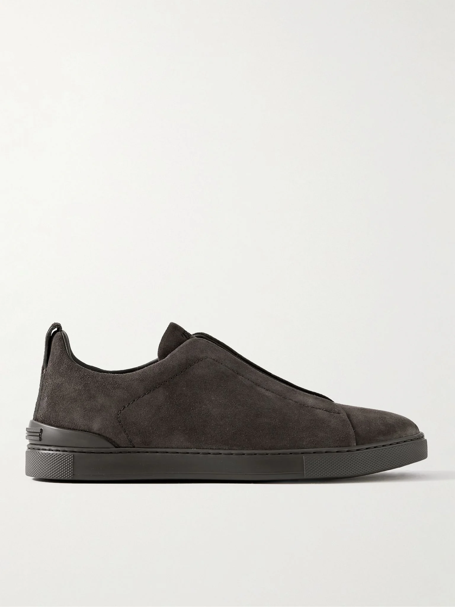 Triple Stitch™ Suede Slip-On Sneakers Dark brown - 1