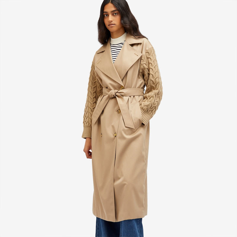 Max Mara Max Mara Trench Coat with Knitted Sleeves outlook