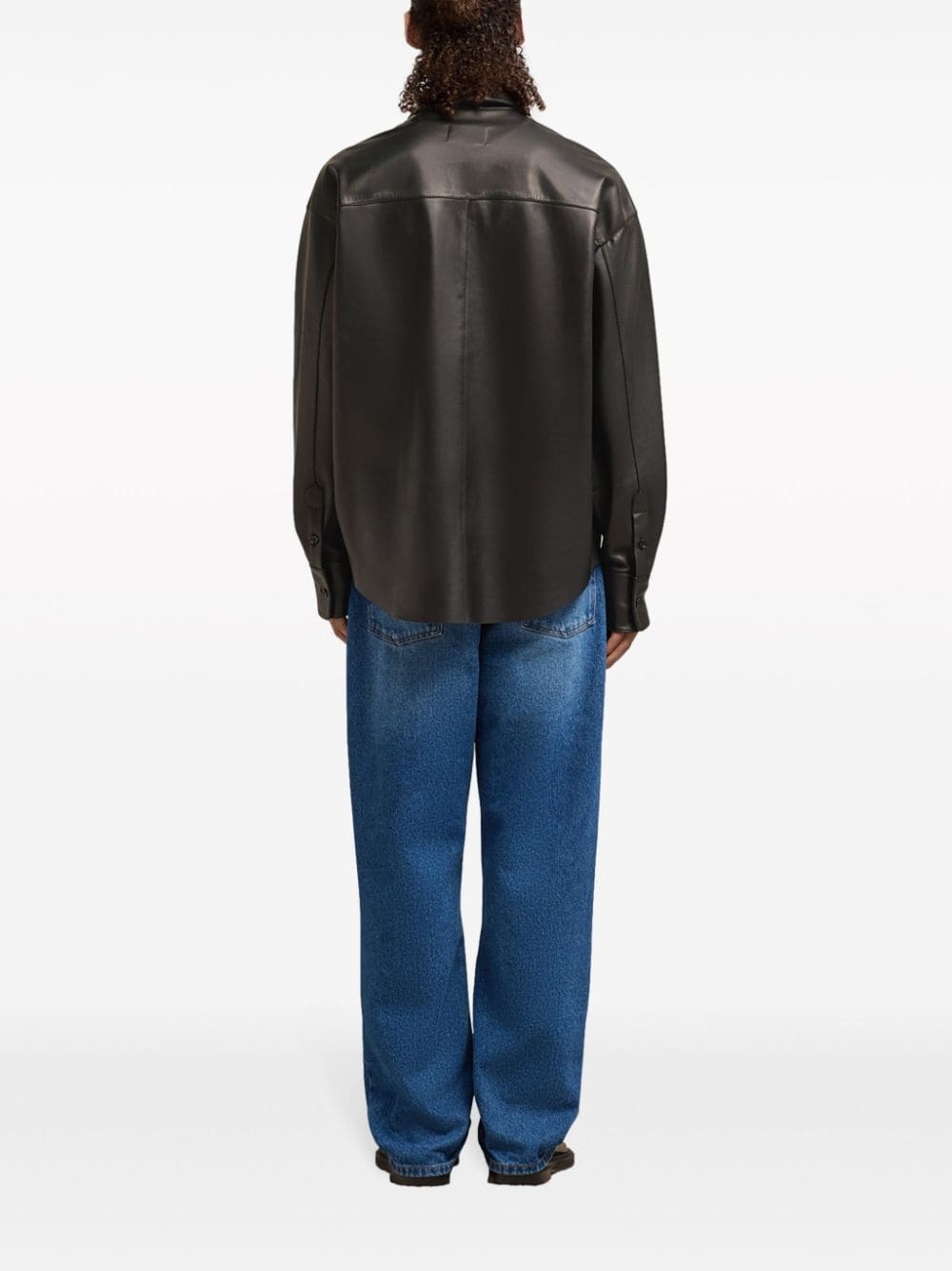 Ami de Coeur-embroidery lambskin shirt - 4