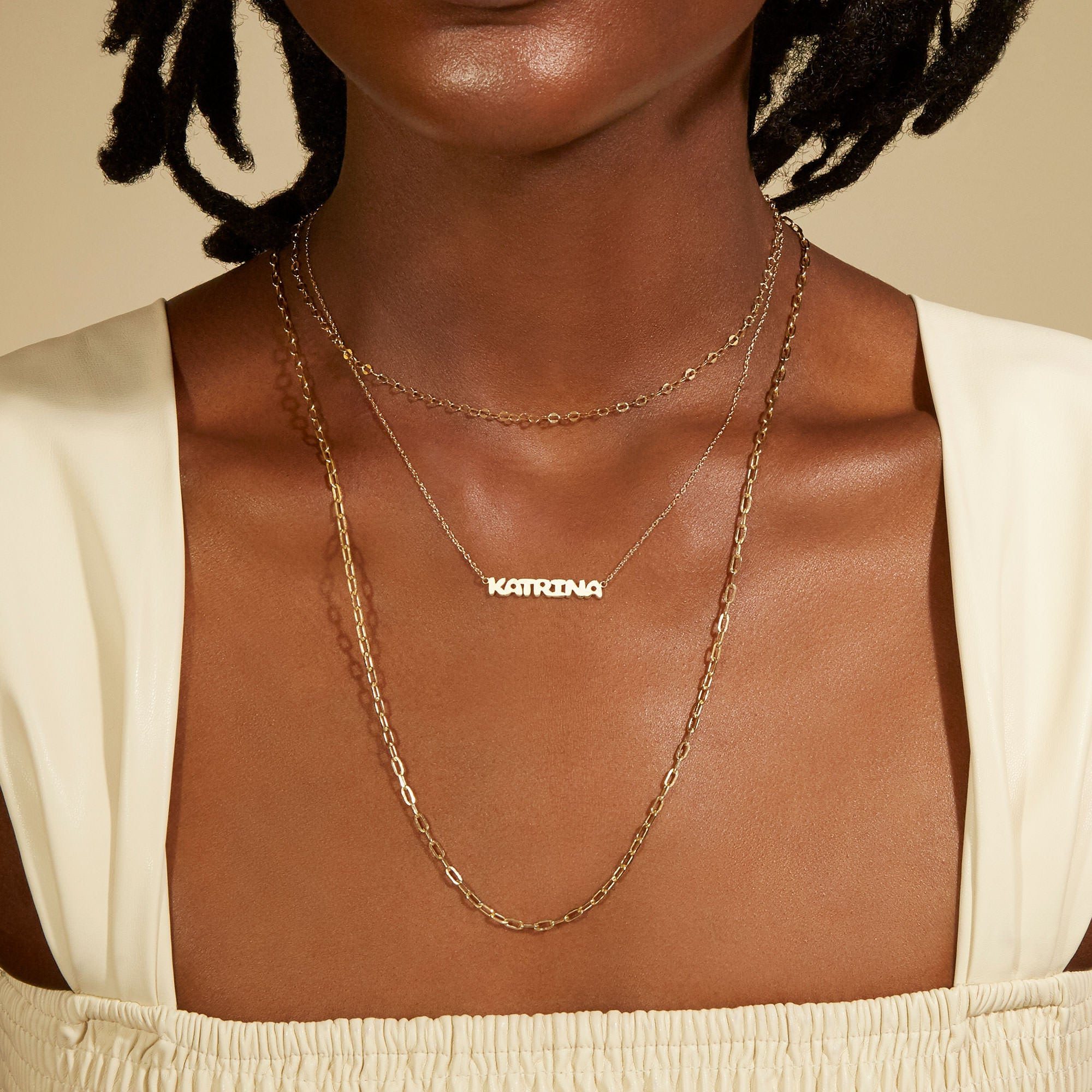 Bubble Tea Name Necklace - 4