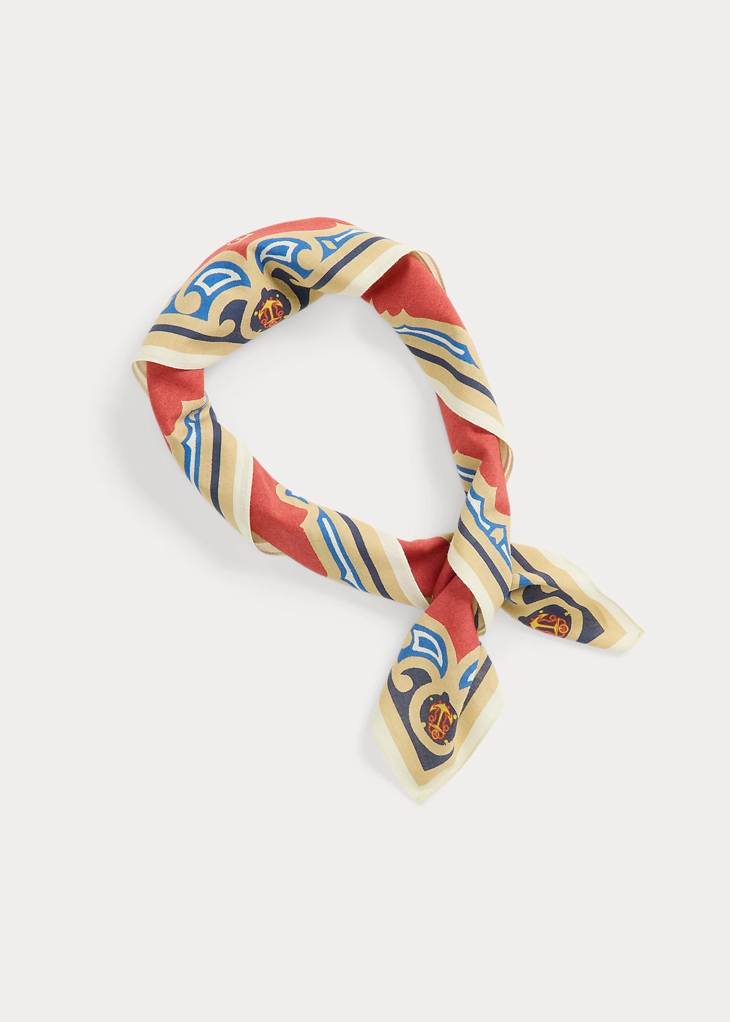 Sailboat-Print Cotton Bandanna - 2