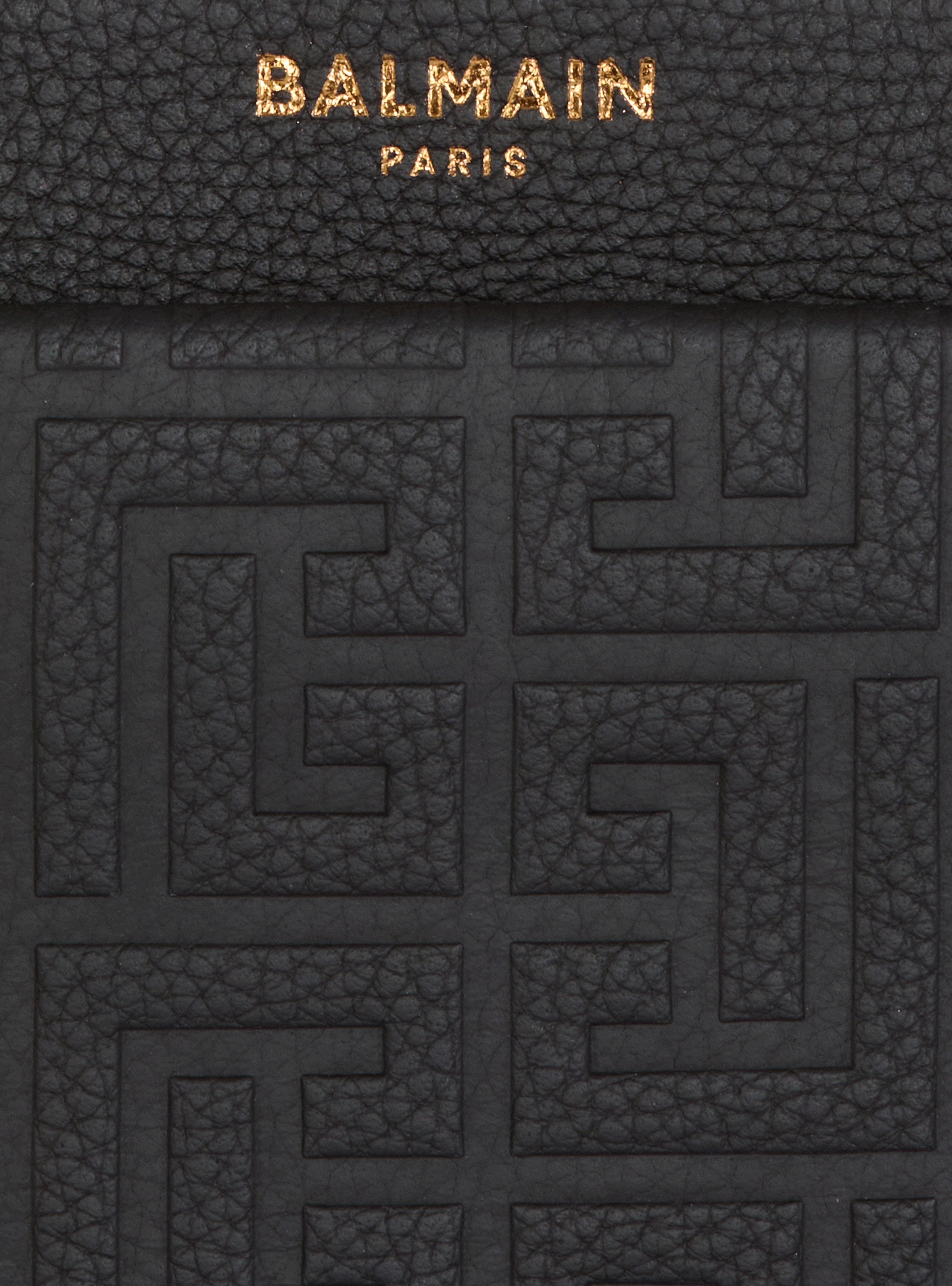 1945 Soft zipped mini bag in embossed grained calfskin with a PB Labyrinth monogram - 7