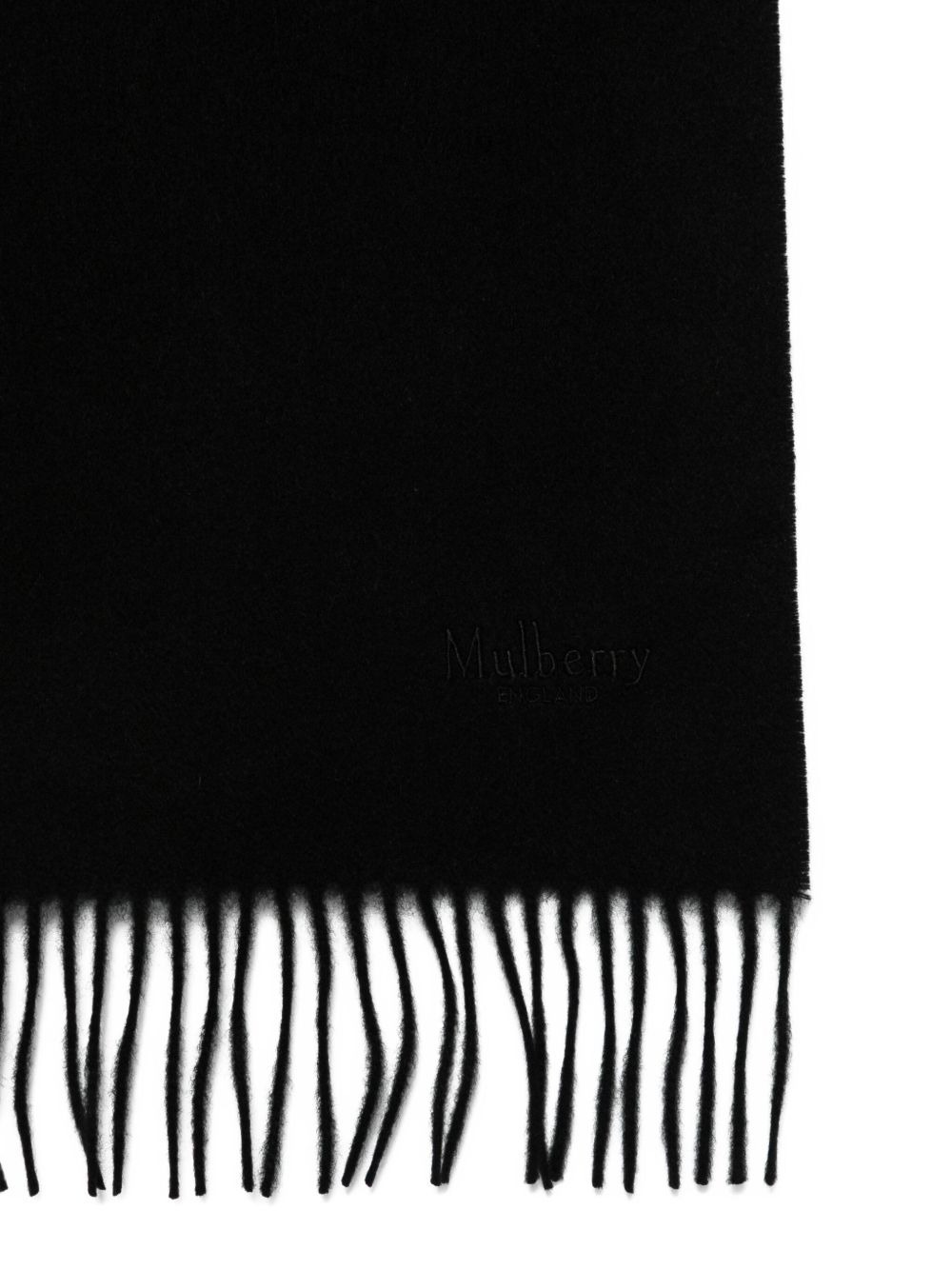 cashmere fringed scarf - 2