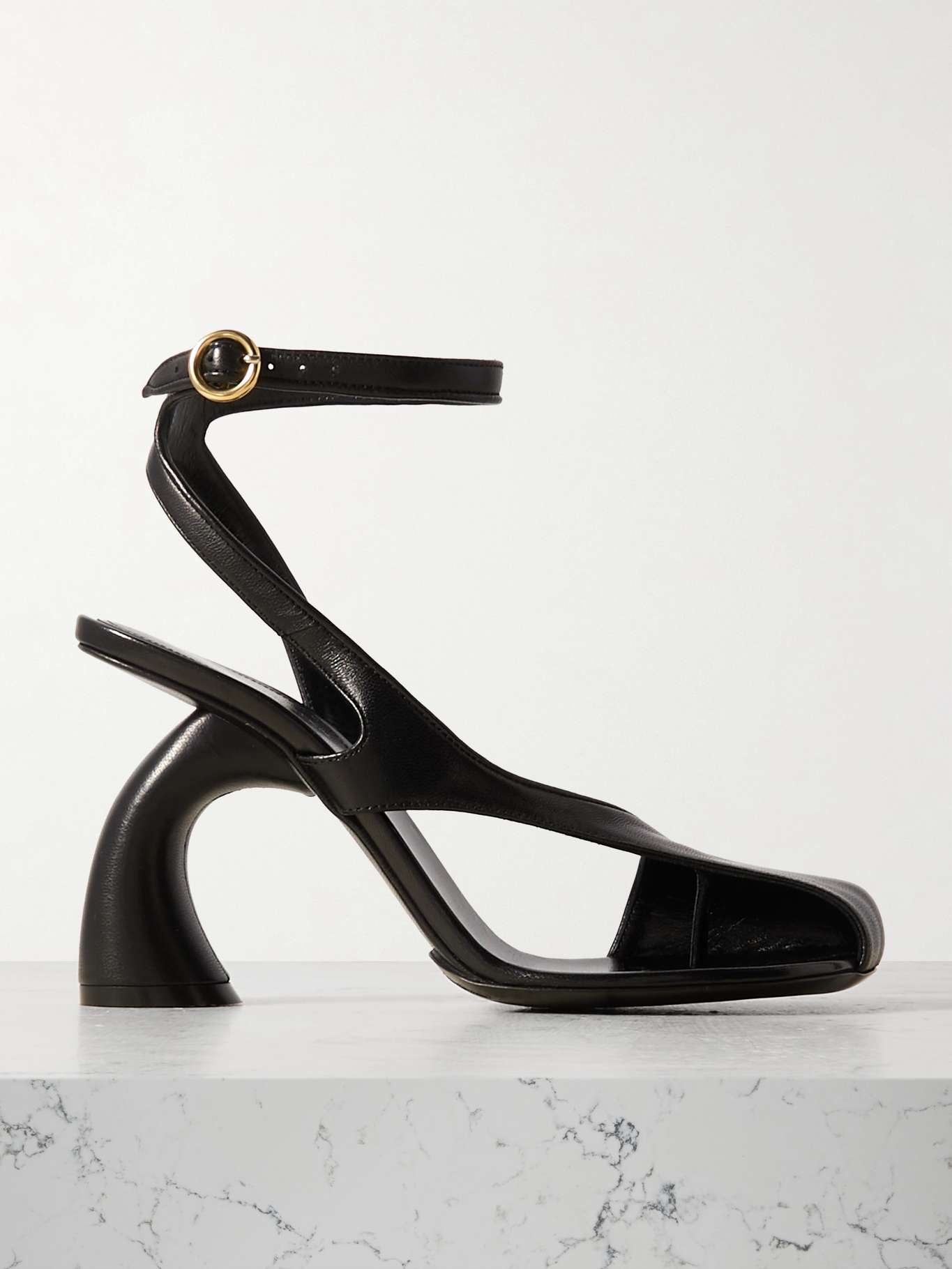 Dries Van Noten Cutout leather sandals | REVERSIBLE
