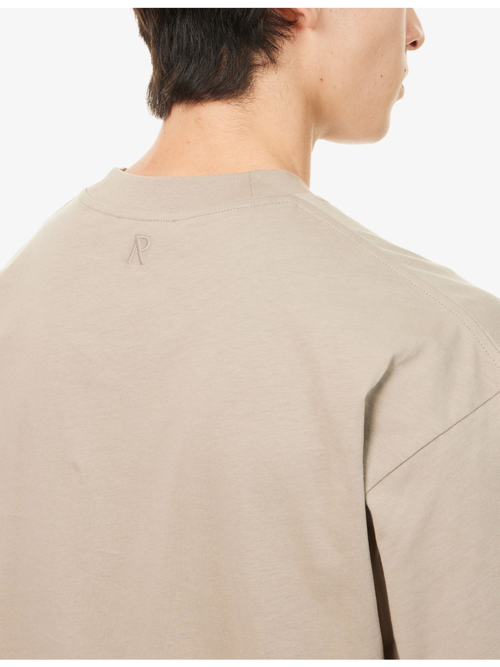 Initial Oversized Cotton T-Shirt - 5