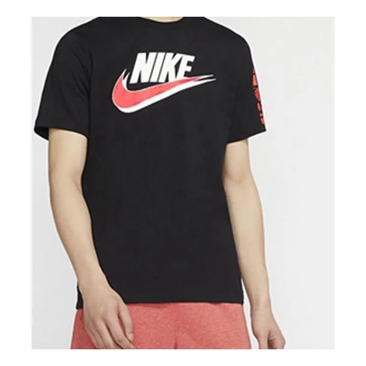 Nike Sportswear Round Neck Athleisure Casual Sports Short Sleeve Black CW0385-010 - 1