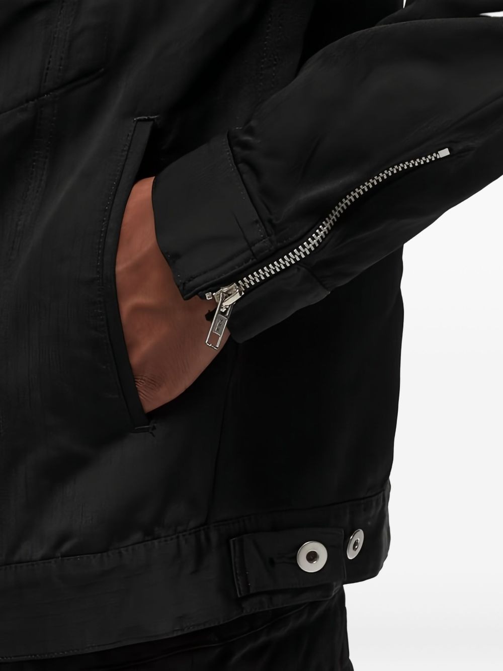zip-fastening shirt jacket - 4