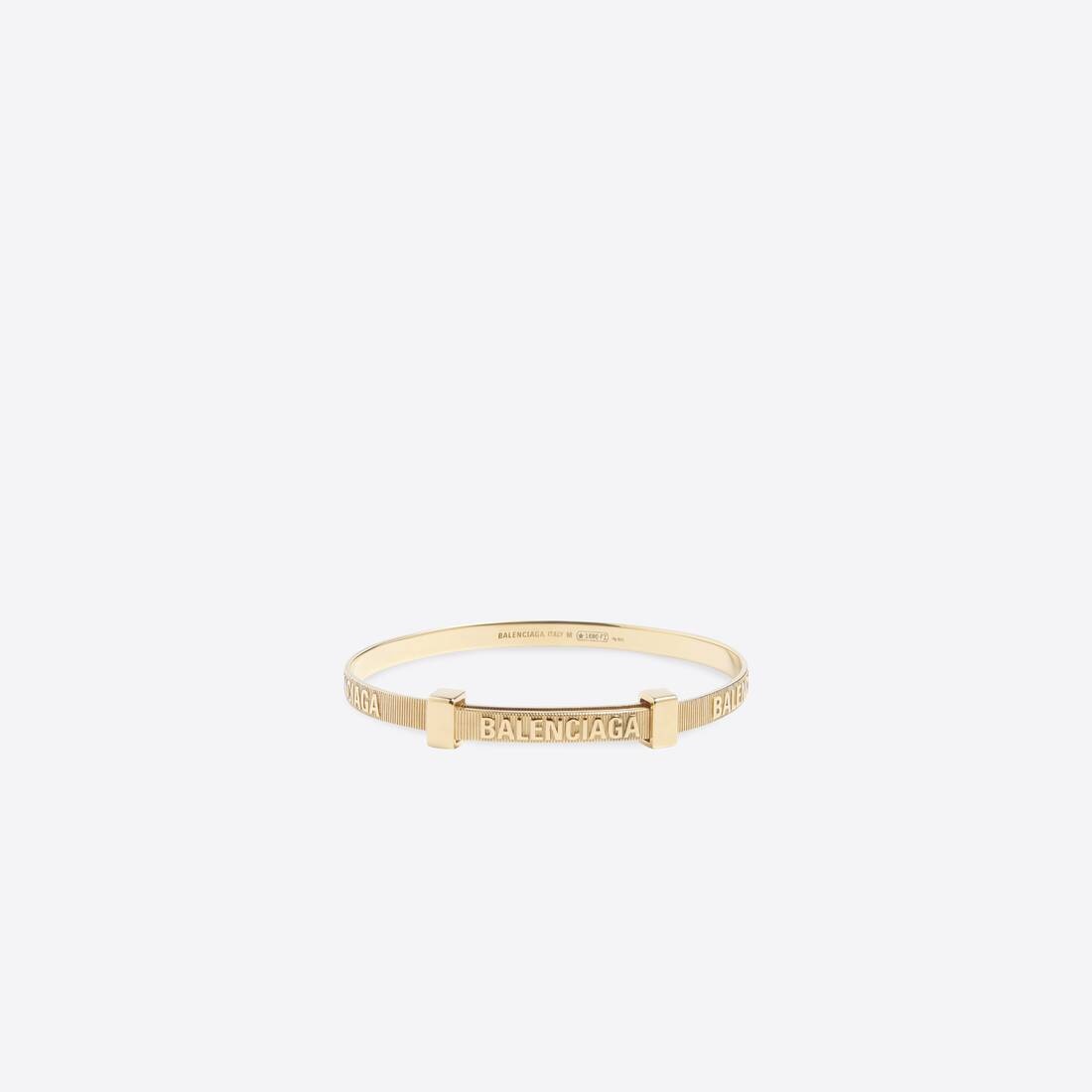 Women's Logo Hoop Bracelet in Gold - 1