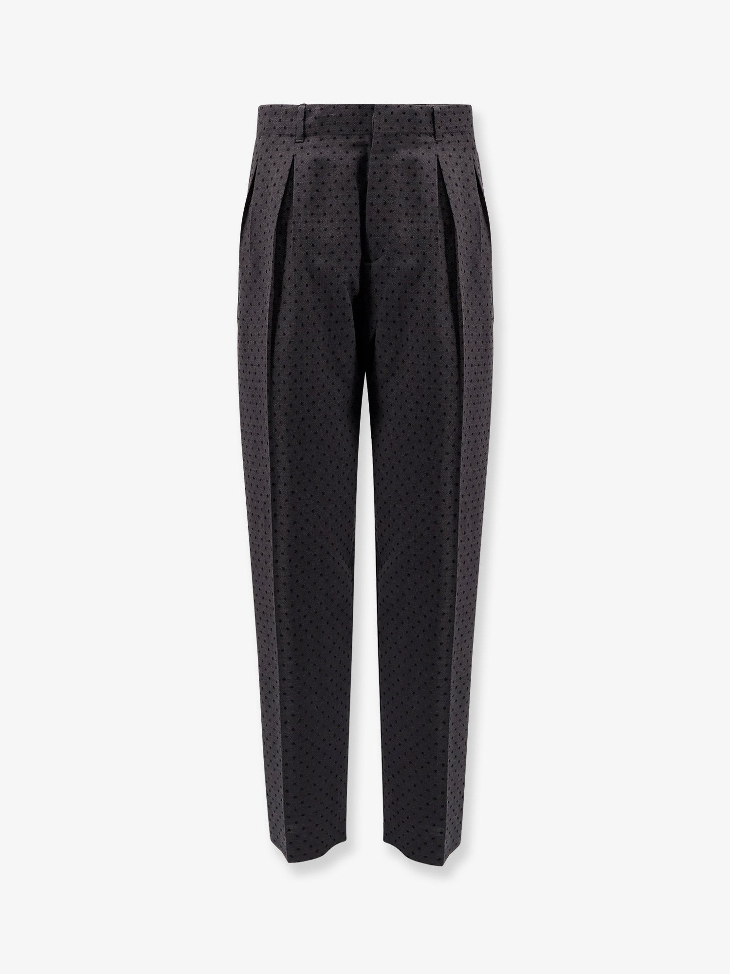 Dior Polka-Dots Virgin Wool And Alpaca Jacquard Trousers - 3