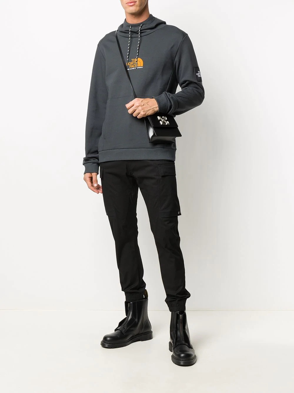 funnel-neck hooded sweatshirt  - 2