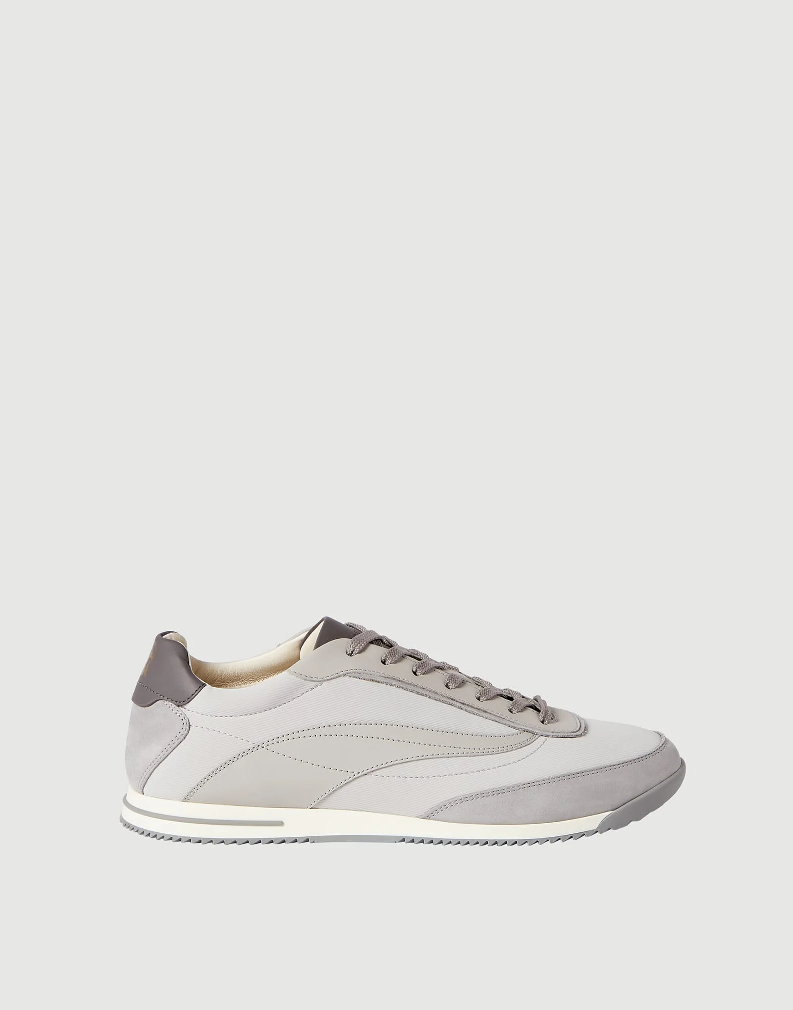 Techno fabric and nubuck sneakers - 1