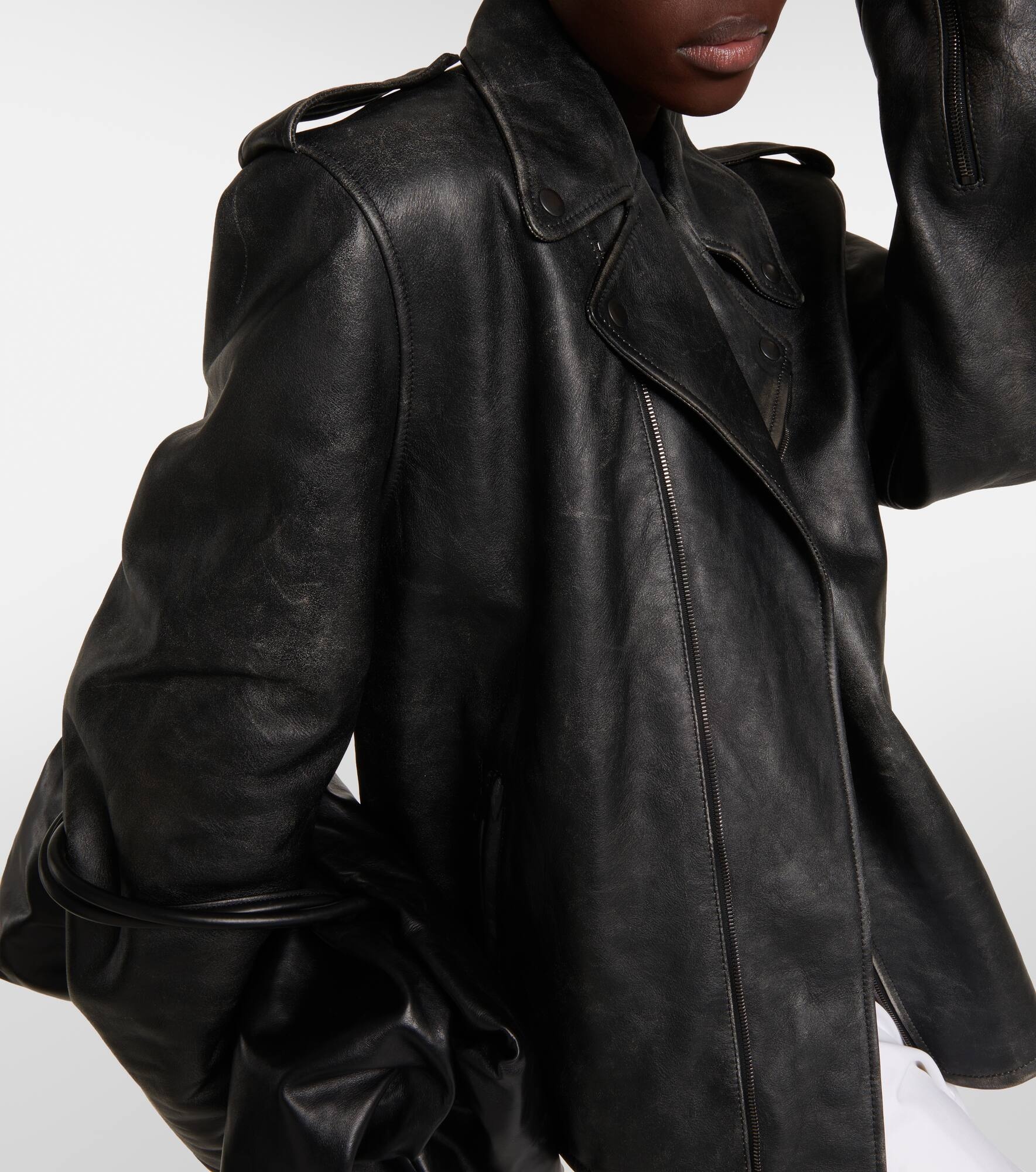 Catilina leather biker jacket - 6
